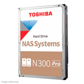 Disco duro Toshiba N300, 16TB NAS, SATA 6.0Gb/s, 7200rpm, 512MB Cache, 3.5".