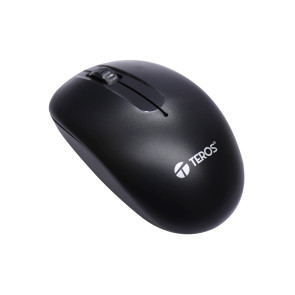 Mouse Optico inalámbrico Teros TE5031, 1200 dpi, 2 botones, Scroll, Bateria Recargable.