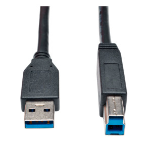 Cable para Dispositivo USB 3.0 SuperSpeed A-B (M/M), Negro, 4.57m / 15 pies.