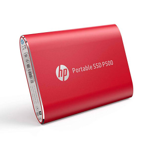 Disco duro externo estado sólido HP P500, 250GB, USB 3.1 Tipo-C, Rojo.