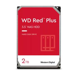 Disco duro Western Digital Red Plus WD20EFZX, 2TB, SATA, 5400rpm, 3.5", Cache 128MB