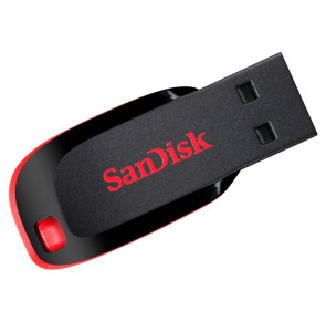 Memoria Flash USB SanDisk Cruzer Blade, 16GB, USB 2.0, presentación en colgador.