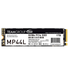 Unidad de estado solido TEAMGROUP MP44L 1TB, M.2, PCI-E 4.0 x4 con NVMe 1.4