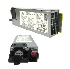 Fuente de alimentación HPE 865408-B21, 500W, 100V - 240VAC, 80 Plus Platinum, Hot-Plug.