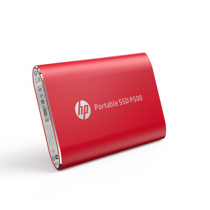 Unidad de Estado Solido Externo (SSD) Portatil HP P500, 1TB, USB-C 3.2 Gen 1, Color Rojo