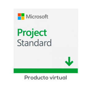 Licenciamiento Virtual (ESD) Microsoft Project Standard 2019, 1 Licencia para una 1 PC.