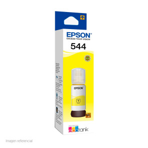 Botella de tinta EPSON T544420-AL, color Amarillo, contenido 65ml.