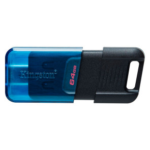 Memoria Flash USB Kingston DataTraveler 80 M, 64GB, USB-C 3.2 Gen 1, Color Azul